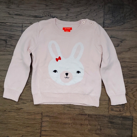 Girls Pink Bunny Sweater | Poshmark